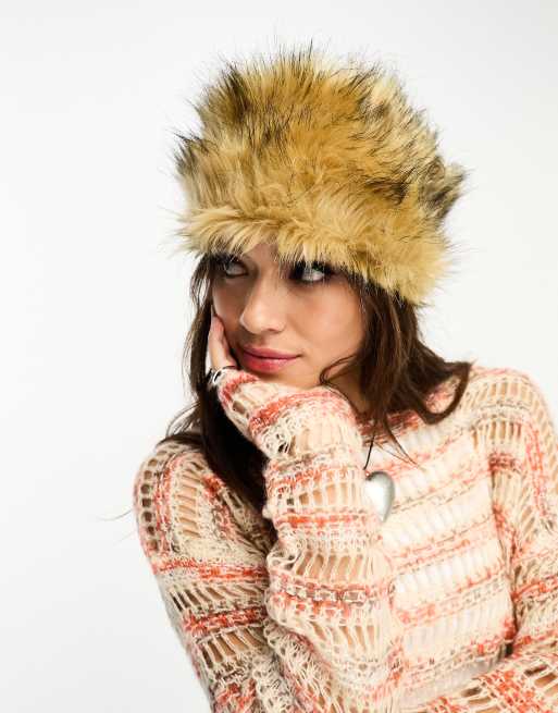 Reclaimed Vintage - Chapeau bandeau en fausse fourrure