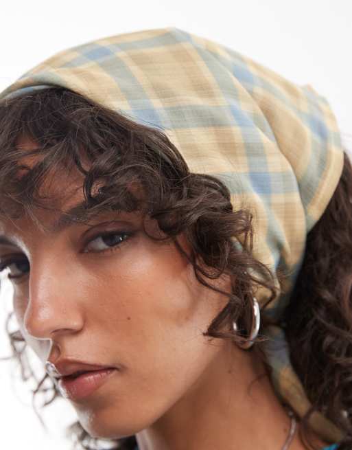 Reclaimed vintage chiffon printed head scarf