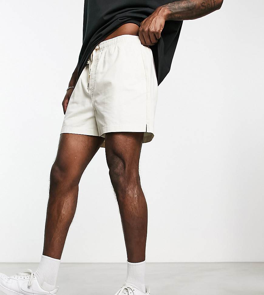 Reclaimed Vintage Inspired Chino Shorts In Ecru-white