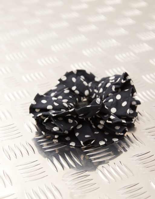 Reclaimed Vintage - Chouchou oversize à pois - Noir et blanc, 2 de 3