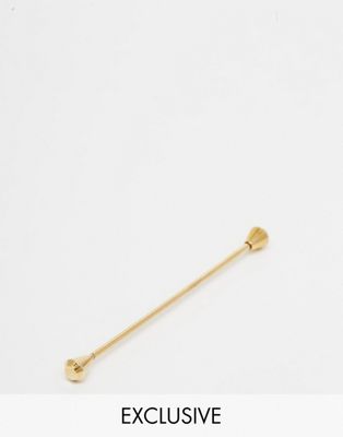 Reclaimed Vintage Classic Tie Pin In Gold