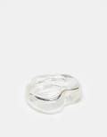 [Reclaimed Vintage] Reclaimed Vintage clear heart ring S Clear