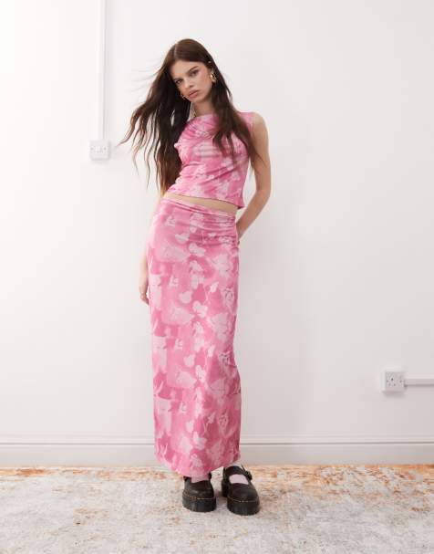 Reclaimed Vintage - Co-ord set met abstracte bloemenprint - view 1