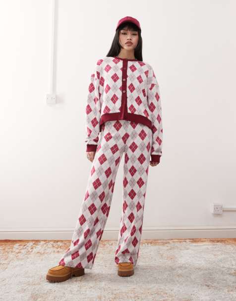 Reclaimed Vintage - Co-ord set met argyle motief - view 1