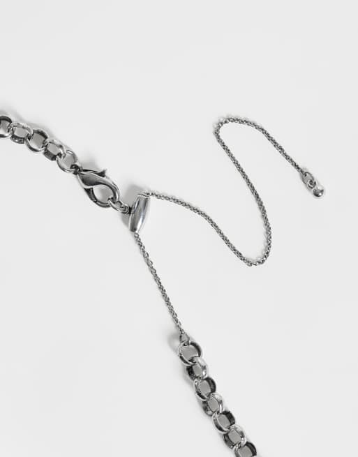 Reclaimed Vintage collier à breloques unisexe vintage, 3 de 4
