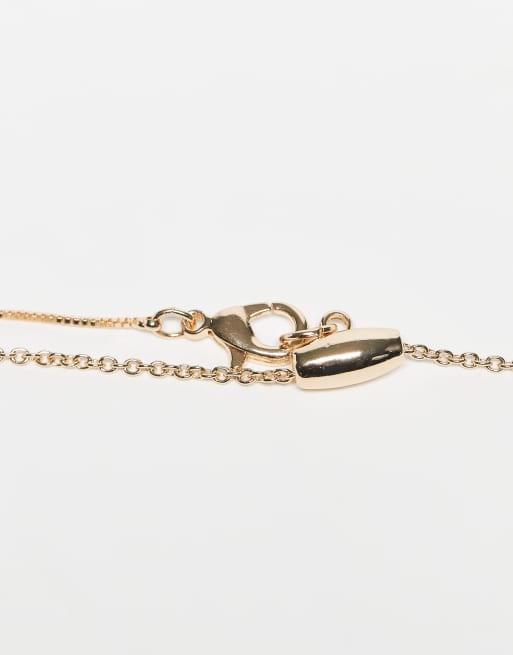 Reclaimed Vintage - Collier à pendentif effet fondu en métaux variés, 3 de 3