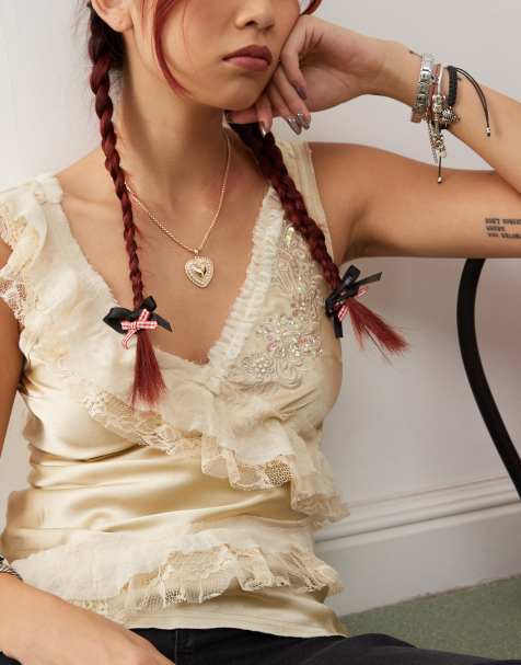 Reclaimed Vintage - Collier avec pendentif cœur - view 1
