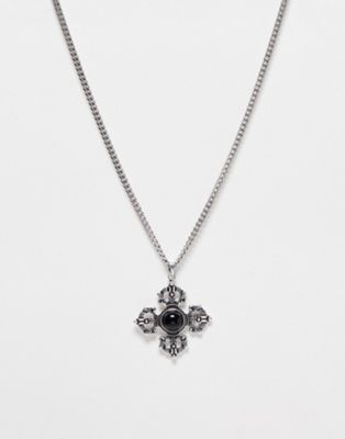 Reclaimed Vintage grunge square cross pendant necklace on chain - ASOS Price Checker