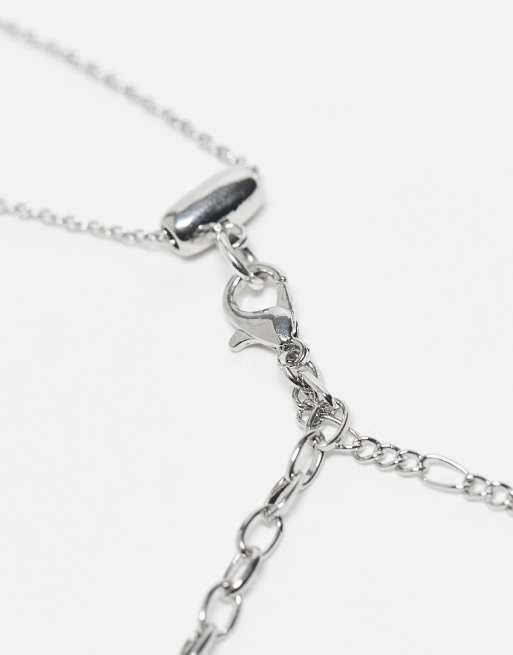 Reclaimed Vintage - Collier unisexe 2 rangs avec pendentif pièce de monnaie - Argenté, 3 de 3