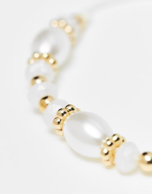Reclaimed Vintage - Confezione di bracciali con perline e chiusura in corda, 2 di 4