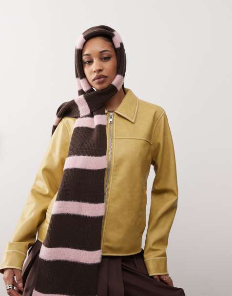 Reclaimed Vintage - Coordinato a righe color marrone e rosa - view 1