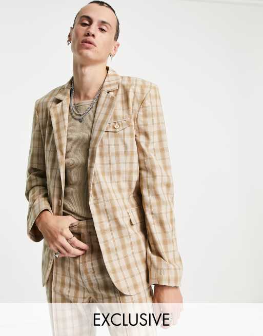 Reclaimed Vintage - Couture - Veste de costume à carreaux
