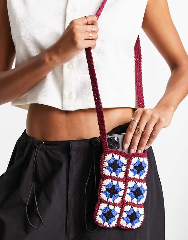 Reclaimed Vintage crochet mini bag