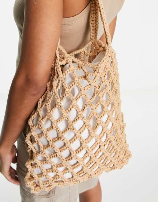 Vintage crochet beach bag new arrivals
