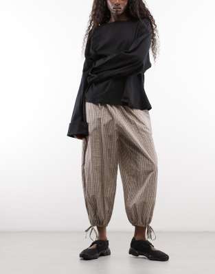 Reclaimed Vintage Cropped Balloon Pants In Multi
