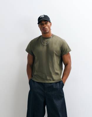 Reclaimed Vintage Cropped Boxy T-shirt In Green