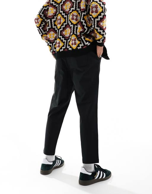 Reclaimed Vintage cropped slim leg pants in black