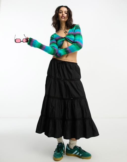 トップス AMERI VINTAGE LAG OVER KNIT TOP AMERI VINTAGE LAG OVER KNIT TOP