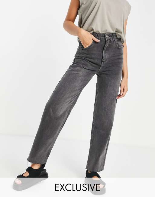 Reclaimed Vintage – Dad-Jeans in verwaschenem Grau im Stil der 90er