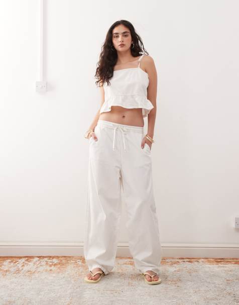 Reclaimed Vintage denim co-ord in ecru - view 1