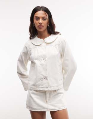 Reclaimed Vintage Denim Jacket In White