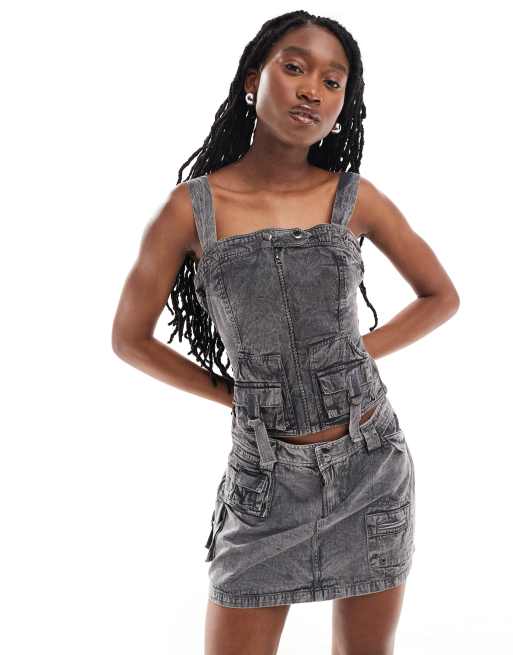 Reclaimed Vintage - Denimtop - Del af sæt