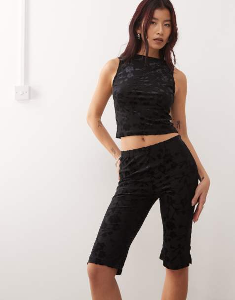 Reclaimed Vintage devore coord in black - view 1