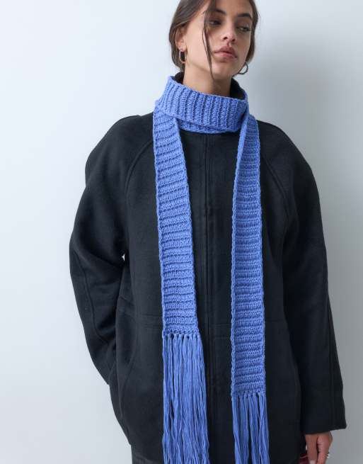 Reclaimed Vintage dramatisk scarf i turkos, 1 av 5
