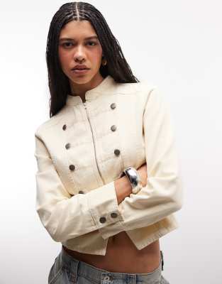 Reclaimed Vintage Drummer Boy Jacket In Neutral