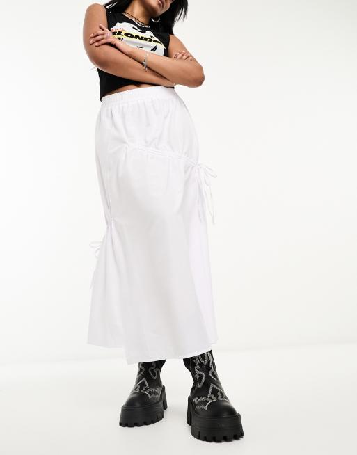 Vintage white on sale maxi skirt