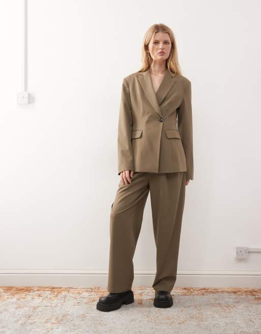 Reclaimed Vintage - Elegante co-ord set in kaki