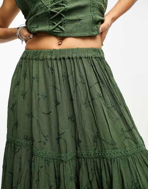 Prairie midi skirt shop