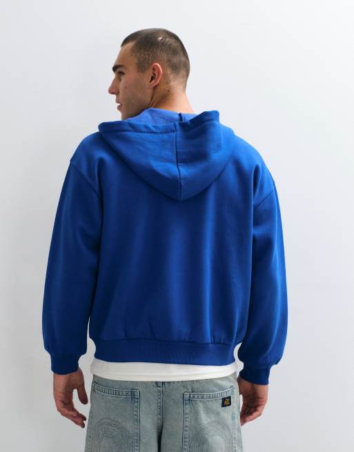 Reclaimed Vintage ensemble hoodie zippé épais bleu, 5 de 5