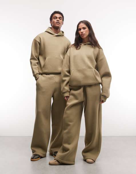 Reclaimed Vintage ensemble unisexe jogger large épais kaki - view 1