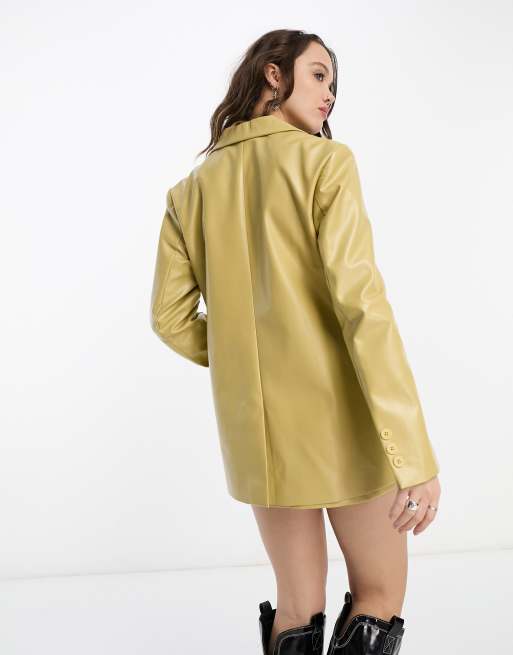 Other stories leather blazer hotsell
