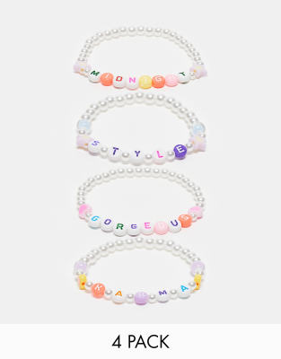 festival 4-pack bracelet pack-Multi