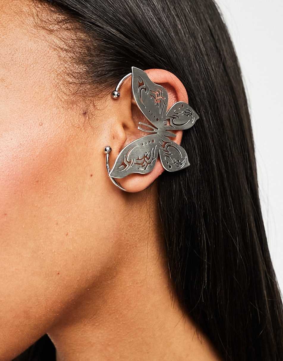 Reclaimed Vintage festival butter fly ear piece