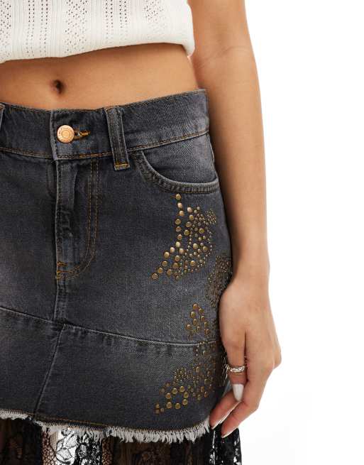 Rhinestone skirt vintage cheap