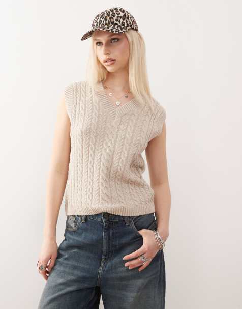 Reclaimed Vintage fisherman cable tank in oatmeal - view 1