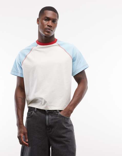Reclaimed Vintage fitted colour block raglan