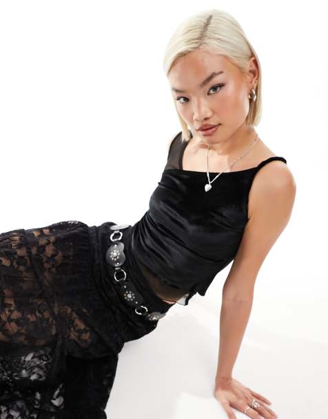 Zwarte top dames shop