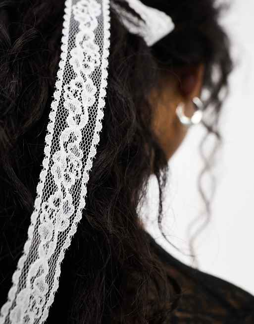 Reclaimed Vintage - Foulard de cheveux en dentelle, 4 de 4
