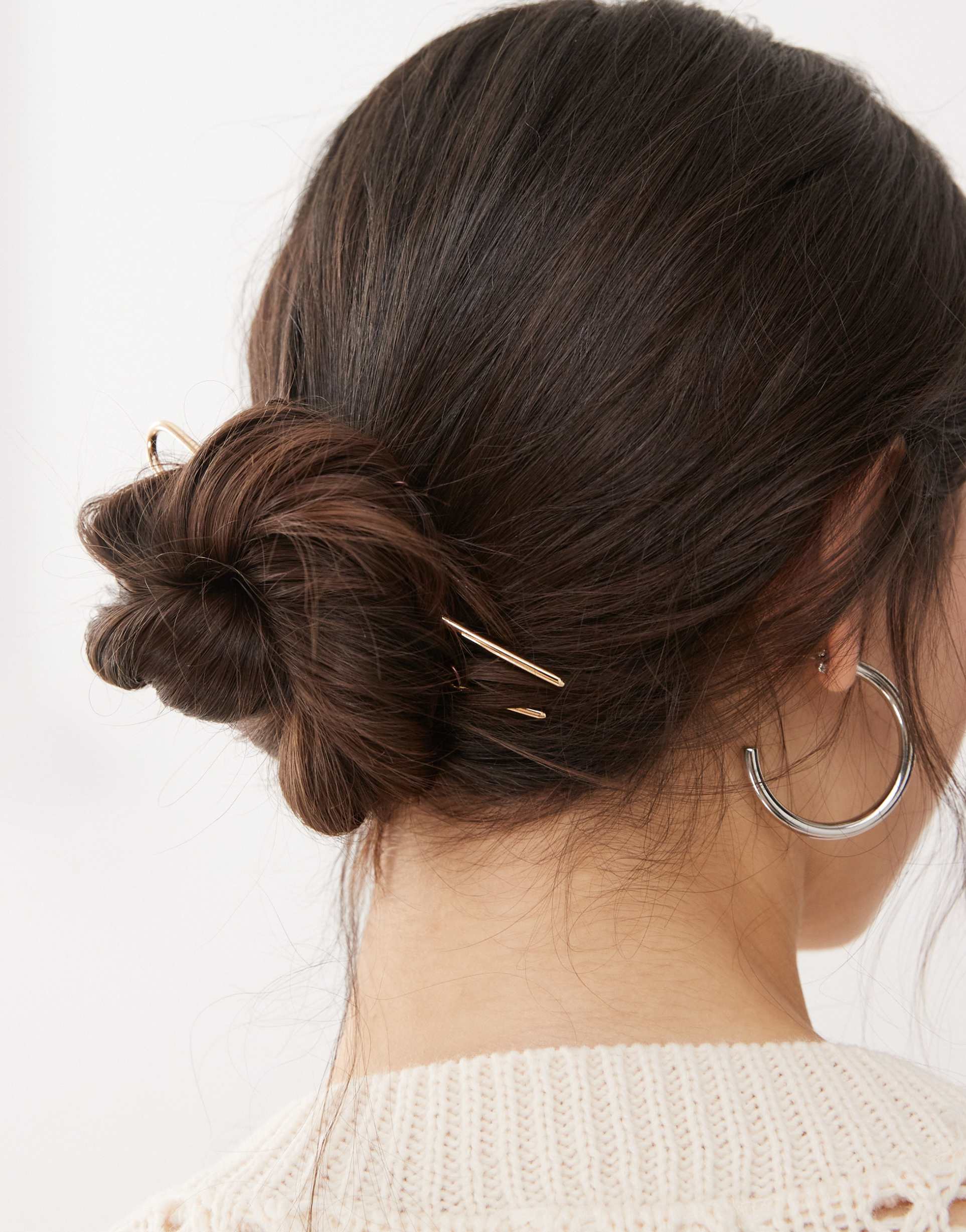 reclaimed vintage french hair pin in gold