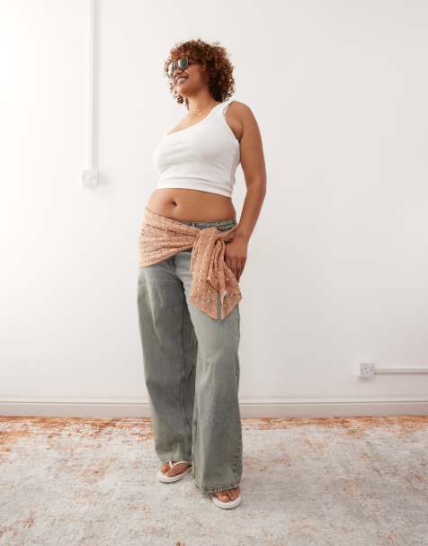 Reclaimed Vintage - Gehaakte wikkelsjaal in chocoladebruin - view 1