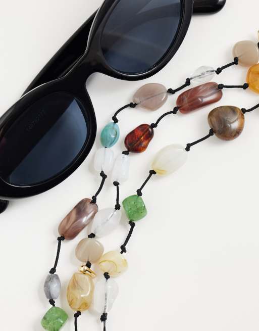 Reclaimed Vintage - Gelaagde ketting met siersteentjes in multi, 2 van 4