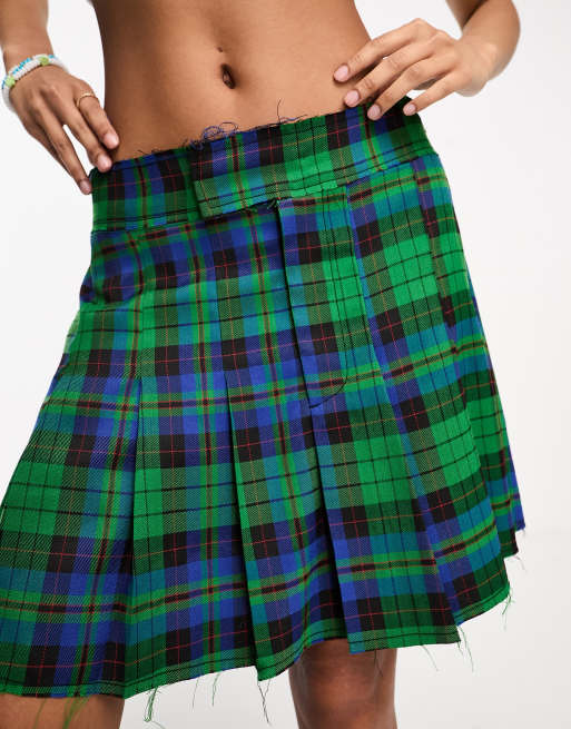 Reclaimed Vintage genderless mini skirt in check