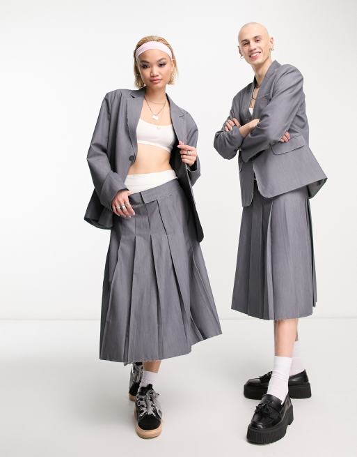 Midi skirt sale and blazer set