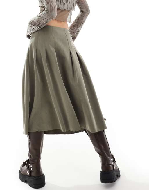古着 スカート メンズ vintage skirt UTILIKILTS Flower Pattern Double Pleated Skirt 〈レトロ古着 花柄 ダブル