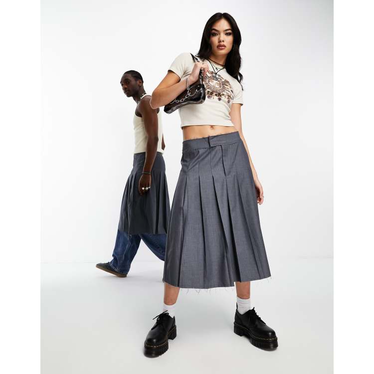 Geplooide midi rok top