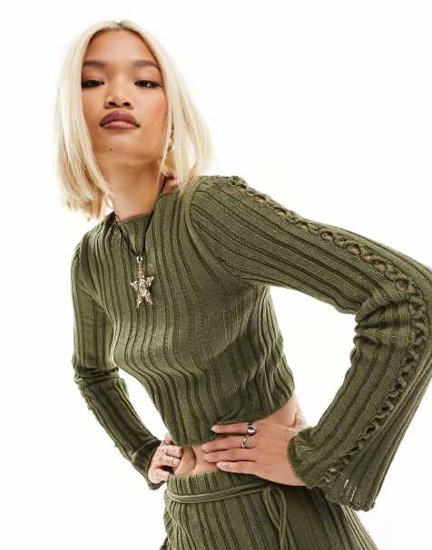 Gebreide top dames best sale